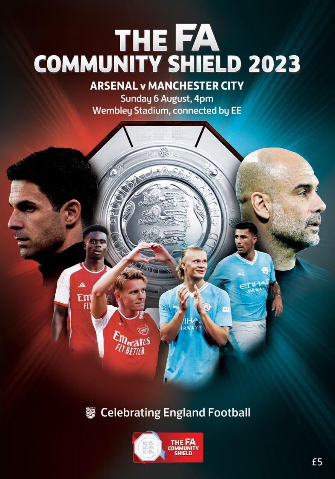 2023 FA Community Shield Manchester City v Arsenal - official match ...
