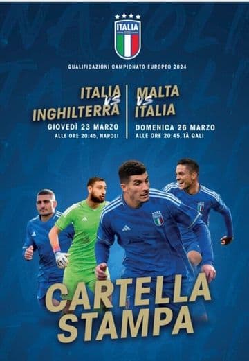 2023 Italy v England (UEFA 2024 Qualifier) - official press programme
