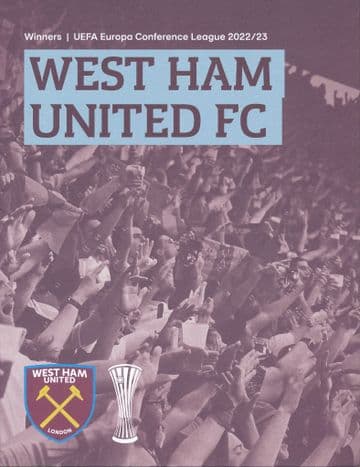 2023 UEFA Europa Conference League Final West Ham v Fiorentina - Limited edition WHU winners issue