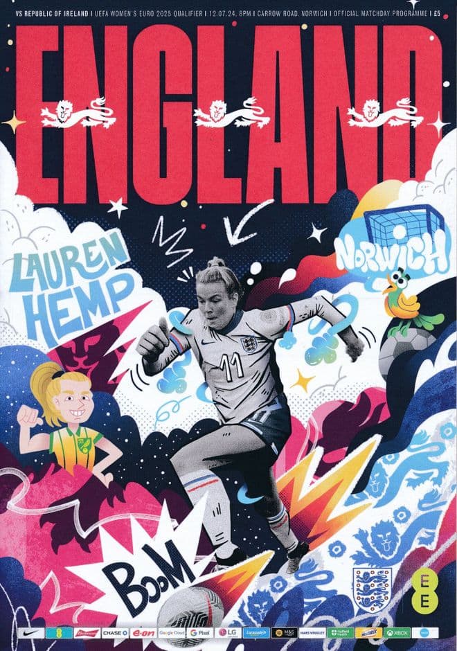 2024 England v Republic of Ireland (Women's UEFA Euro 2025 Qualifier @ Norwich City)