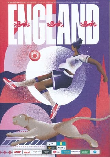 2024 England v South Africa  (Women's International @ Coventry City )  - official match programme