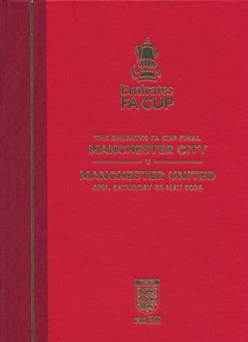 2024 FA Cup Final Manchester United v Manchester City - LIMITED EDITION Hardback programme