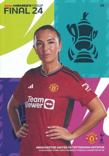 2024 Women's FA Cup Final Manchester United v Tottenham - official match programme