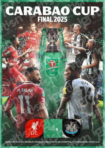 2025 Carabao League Cup Final Newcastle United v Liverpool - official match programme
