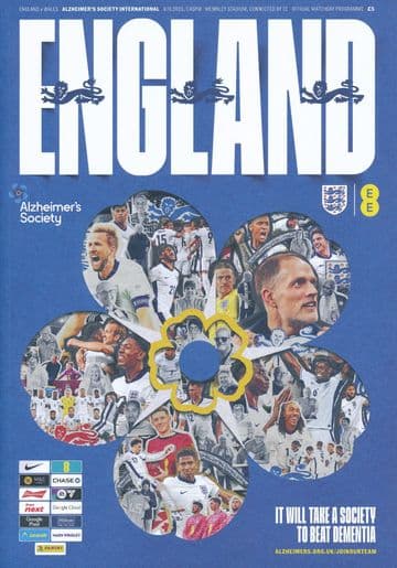 2025 England v Wales (Friendly International @ Wembley) - official match programme IN STOCK NOW!
