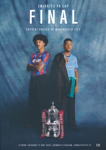2025 FA CUP FINAL Crystal Palace v Manchester City - official match programme