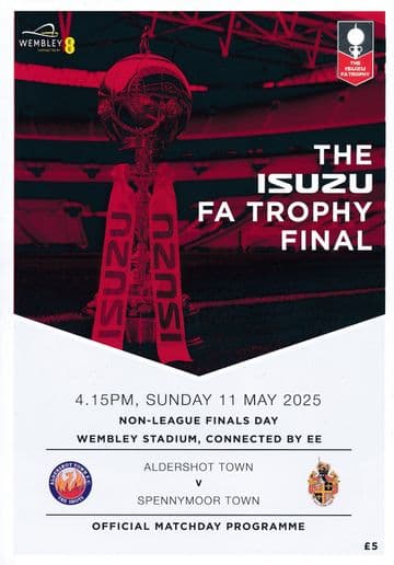 2025 FA Trophy & Vase - Non League Finals day @ Wembley - official match programme