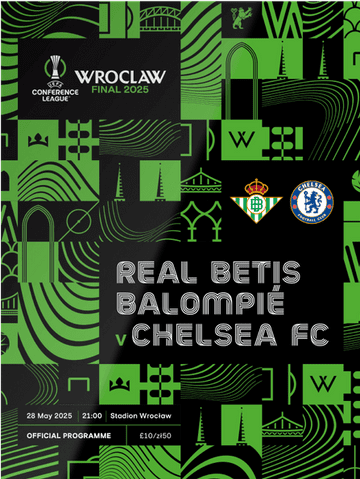 2025 UEFA Conference League Final Chelsea v Real Betis - official match programme