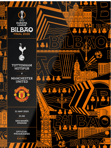 2025 UEFA Europa League Final Tottenham v Manchester United - official match programme