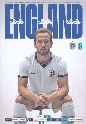 2026 England v Japan (Friendly International @ Wembley) - official match programme IN STOCK  NOW!