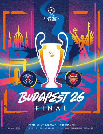 2026 UEFA Champions League Final  Arsenal v PSG - official match programme IN STOCK NOW!