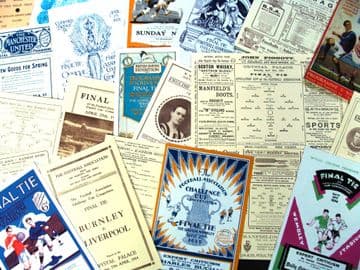 Collection of 21 different Reprint FA CUP FINAL football programmes 1882 - 1929