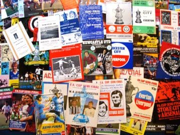 Collection of 60 different FA CUP SEMI FINAL football programmes 1960s to 2000's