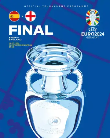 Euro 2024 Final England v Spain -  official match programme