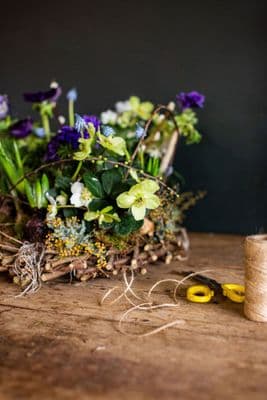 Floristry at West Bretton Village Hall Autumnal meadow box