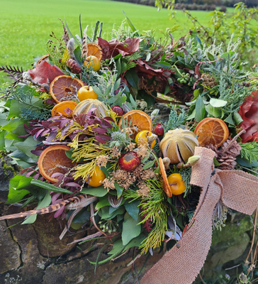 Textured Christmas Wreath
