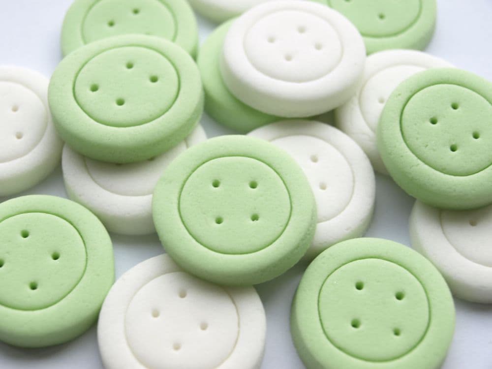 24x Edible Buttons Birthday Party Baby Shower Cupcake Fondant Cake ...