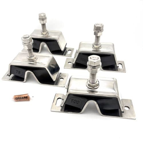 Yanmar 2GM(F) 2GM20 , 3GM(F) Stainless Steel Engine Mount Kit