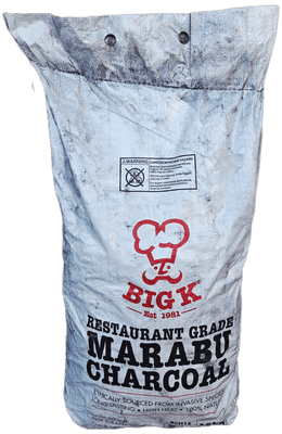 15kg restaurant charcoal in white bag