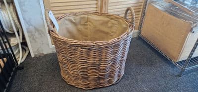 basket Large oval with brown liner