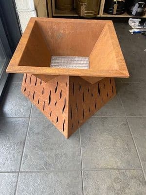 Diamond/square rustic fire pit