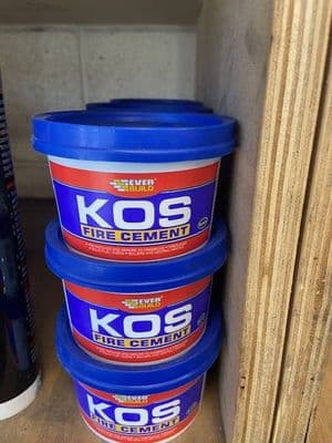 Fire cement 500g white