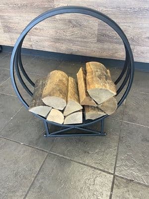 Small tri circle log holder