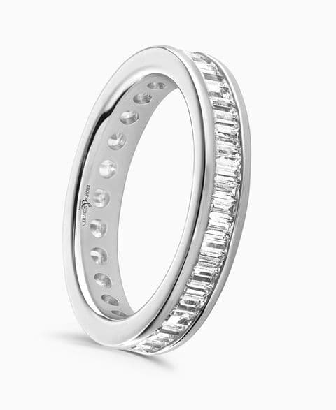 1ct Channel Set Baguette Diamond Full Eternity Ring (3.8mm width) ET111