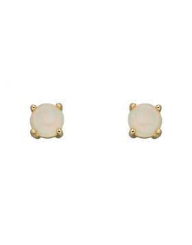 9ct Yellow Gold October Birthstone 4mm Stud Earrings