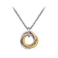 Calm Pendant - Rose and Yellow Gold Plated Accents DP544
