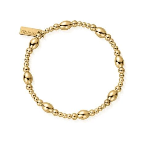ChloBo Cute Gold Plated Oval Bracelet
