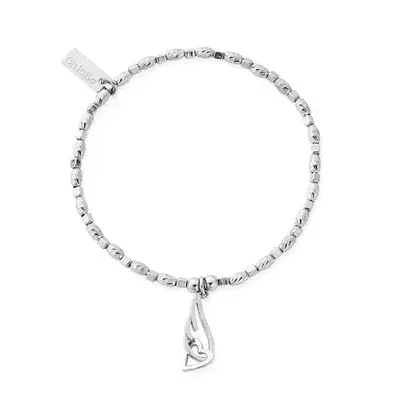 ChloBo Soul Glow Interlocking Heart & Angel Wing Bracelet