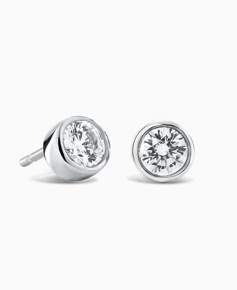 Chloe Diamond Solitaire Stud Earrings by Brown & Newirth