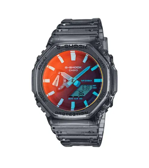 GA-2100TLS-8AER G SHOCK 200 Meter Water Resistant