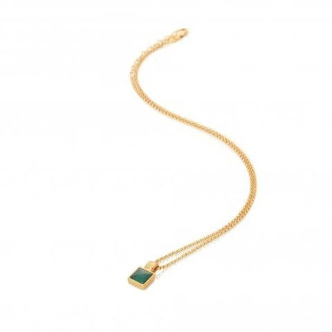 HOT DIAMONDS - GE Revive Malachite Square Pendant DP844