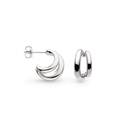 Kit Heath, Bevel Cirque Link Twin Hoop Earrings