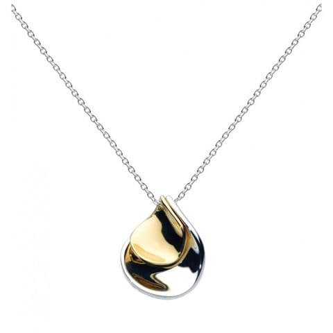 Kit Heath Blossom Enchanted Double Petal Gold Plate 18" Necklace