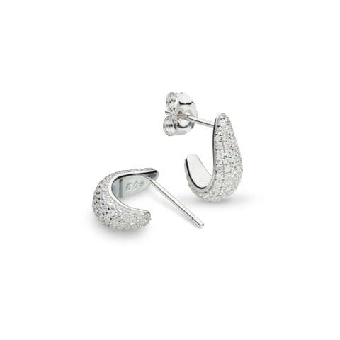 Kit Heath Coast Tumble Glisten Pavé Hoop Earrings