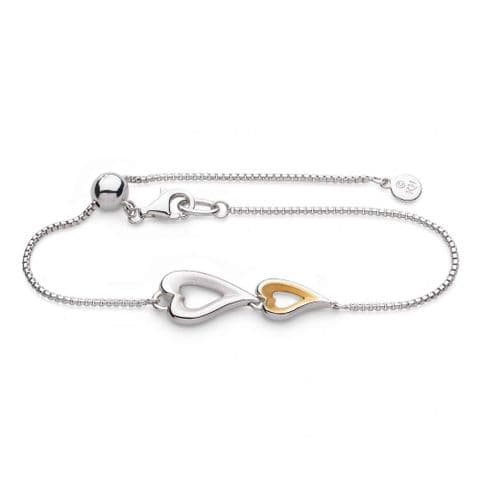 Kit Heath, Love Story Golden Twin Heart Bracelet