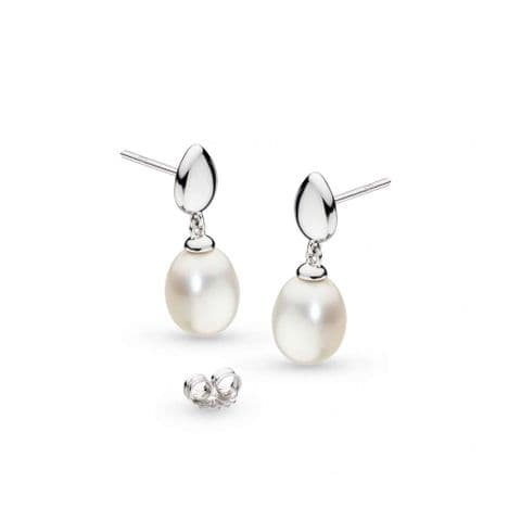 Kit Heath Pebble Pearl Droplet Earrings