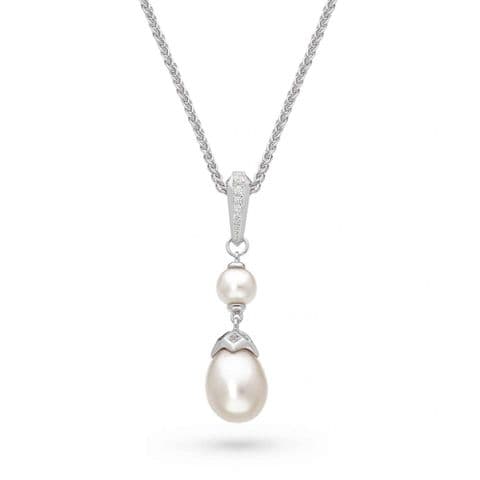 Kit Heath Revival Glitz Twin Pearl Necklace
