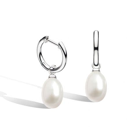 Kit Heath Revival Pearl Drop Hoop Earrings