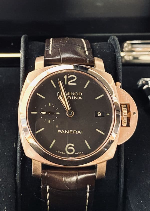 Panerai Marina Luminor Rose Gold Rare Model PAM00393 ****SOLD****