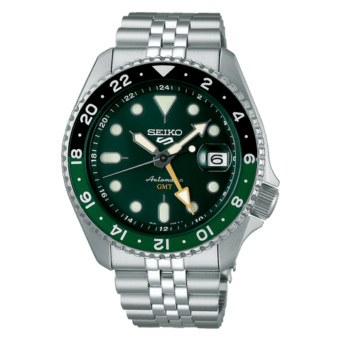Seiko 5 Sports SKX GMT Bi-Colour Green SSK035K1
