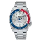 Seiko 5 Sports x PEPSI Limited Edition collaboration in Silverwhite SRPL99K1