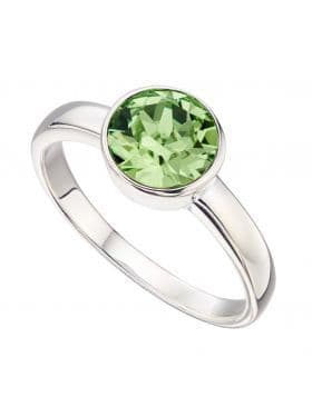 Sterling Silver Birthstone Ring - August