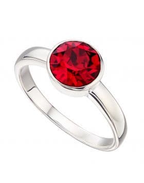 Sterling Silver Birthstone Ring - July
