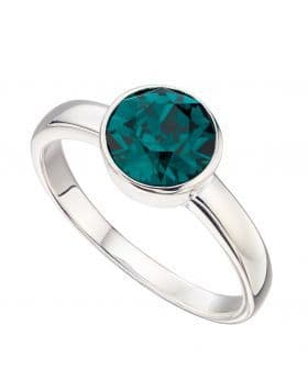 Sterling Silver Birthstone Ring - May