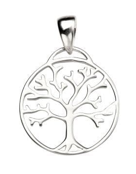 Tree of Life Pendant P4471 with adjustable curb chain 16"/18" N2326