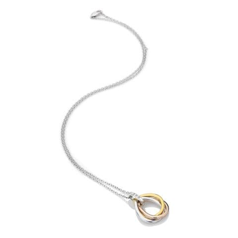 Trio Pendant Rose & Gold Plated Accents DP780